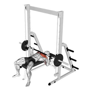 Smith Machine Incline Bench Press - How To, Muscles Worked, Form Cues ...